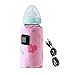PEALOV RéChauffeur De Biberon Usb,Chauffe-Biberon Pour Chauffe-Lait à TempéRature Constante,Sac De Rangement Pratique Pour Chauffe-Biberon Thermos,Housse Chauffe-BéBé AdaptéE Aux Voyages