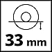 Einhell 4430619 TC-AG 125 - Amoladora Angular, Diámetro de 125 mm, sin...
