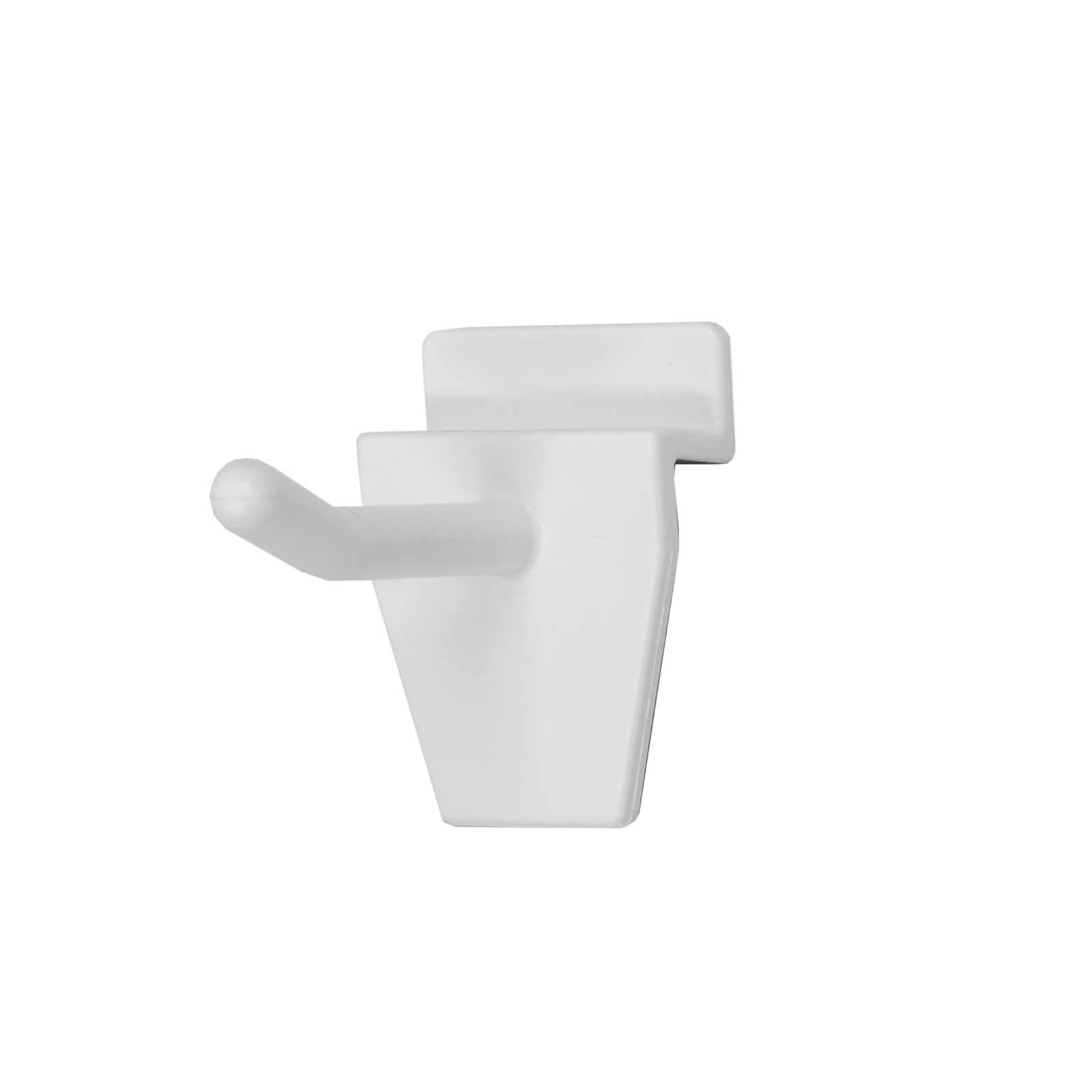 Slatwall 40mm Single Prong Hooks in White for Retail Shop Display (DS58/W) (20)