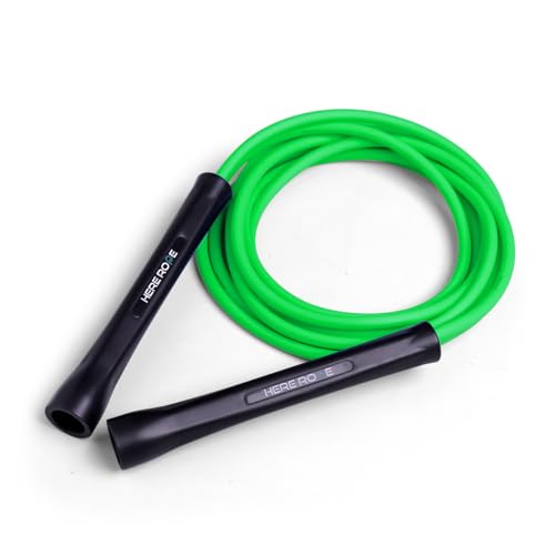 Jump Ropes for men, women, kids, Hererope 5mm PVC Jump Rope With Unbreakable Handles, Adjustable jump rope for Boxing, Speed, Fitness, Cardio, Freestyle, 2 Ropes