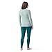 Smartwool Women's Standard Classic Thermal Merino Base Layer Crew, Arctic Green Digi Snow