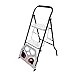 LEADALLWAY Hand Truck 2 Step Ladder Multifunction 2-in-1 Collapsible Dolly