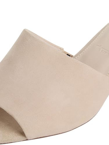 Tamaris Damen Heeled Mules Leder, beige, 41 EU – Ansicht 6