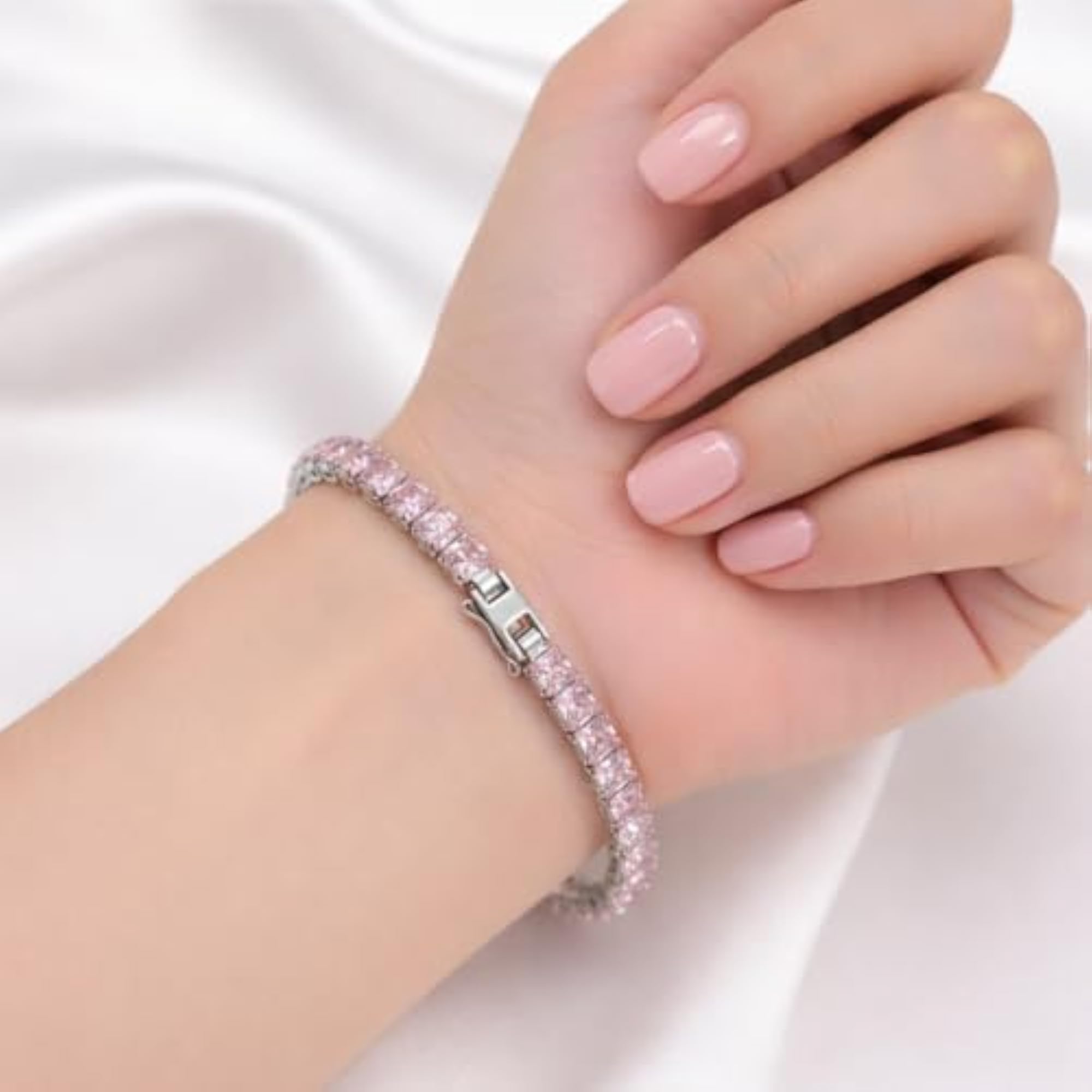 Stylish Crystal Studded Watch Bracelet Stack for Women & Girls