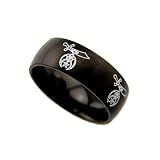 The Quiet Witness T78 Stainless Steel Shriner Band Style Ring Shrine Wedding Scimitar Moon Star Mason Prince Hall (15)