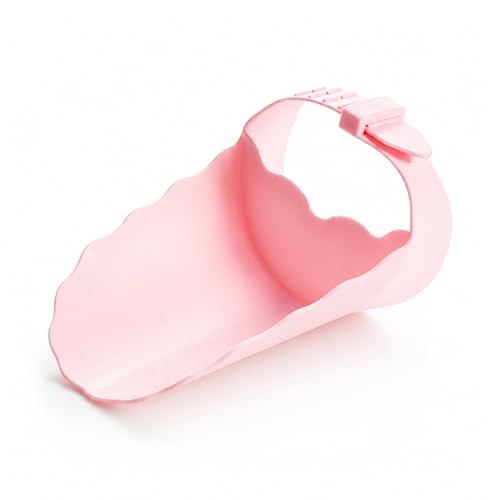 Image of Faucet Extender for Kitchen Sink and Bathtub, Universal PP Kids Hand Wash Faucet Extension Easy Install Toddler Bathroom Accessory (Pink)