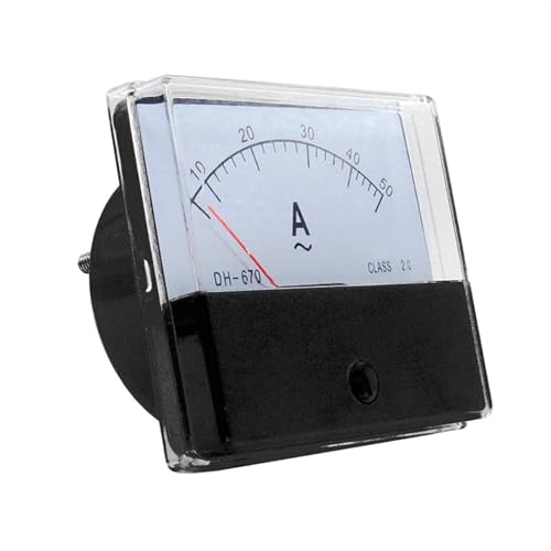 Ampèremètre analogique AC DH670 200 5A cadran rectangulaire 70x60mm