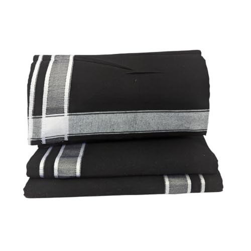 Dhoti for men cotton - Black