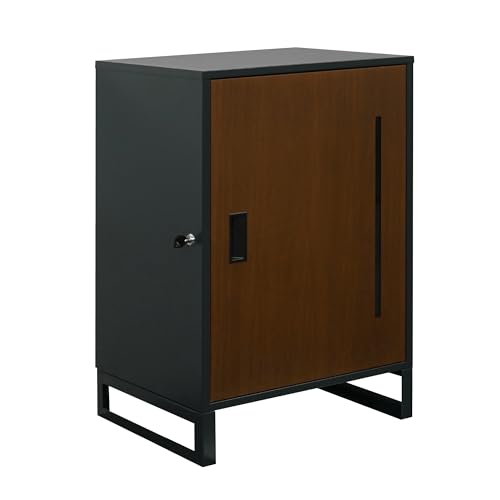 7 Life 宅配ボックス ポスト一体型 置き配 複数投函 スタンドポスト 宅配BOX 簡単設置 大容量 盗難防止 防水 防塵 戸建 屋外 置き型 おしゃれ 北欧 ワンプッシュ施錠 案内ステッカー ワイヤーロック (グレー×ライトブラウン, C段のみ)