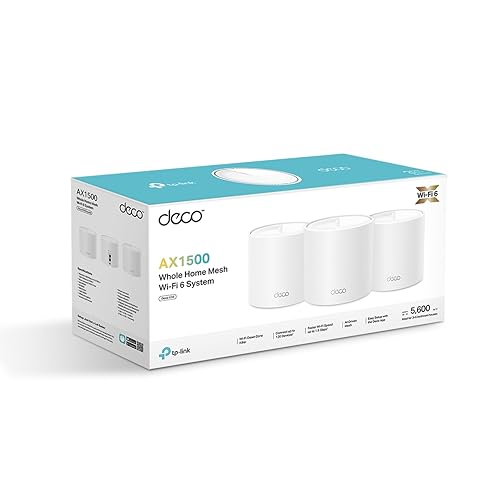 (Refurbished) TP-Link Deco X10(3-Pack) AX1500Mbps Whole Home Mesh WiFi 6 System, AI-Driven, Coverage up to 5600ft², WiFi Router, Extender Booster,... - Image 3