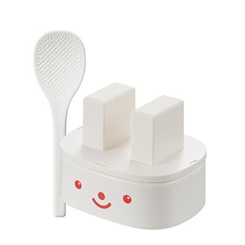 Akebono Industry Onigiri Mold Rice Ball Pyong Maker Makes Two Triangle Sushi Balls at Once White Rabbit Bento Kitchen Tool Food Mould Cutter CH-2041 Japan import Made in Japan