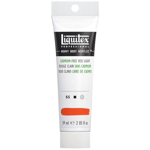 Image of Liquitex Professional Heavy Body Acrylic Paint, 2-oz Tube, Cadmium Free Red Light