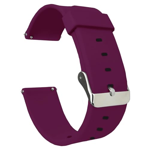 Image of ACM Watch Strap Silicone Belt 20mm compatible with Boat Wave Neo Smartwatch Casual Classic Band Purple