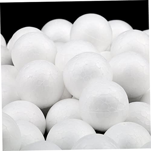 Boules en polystyrène, Boules de polystyrène, 100pcs 3 cm Boules de Mousse Blanche, Art Billes de Mousse décoratives pour l'art, Artisanat, ménage, décoration de projets Scolaires, Colorant Cover