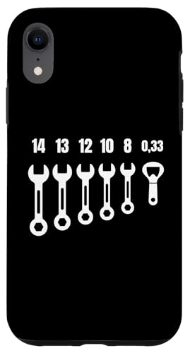 Coque pour iPhone XR Clé à molette bière décapsuleur atelier hommes fun
