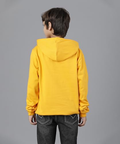 Image of KYDA KIDS Boys Cotton Regular Fit Hooded Neck Hoodies - Sweatshirt with Hoodies Full Sleeves Winter Wear, Long Sleeve Sweatshirts for Boys