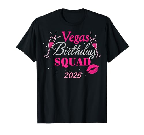 Las Vegas Trip 2025 Maillot de week-end Vegas Birthday Squad T-Shirt