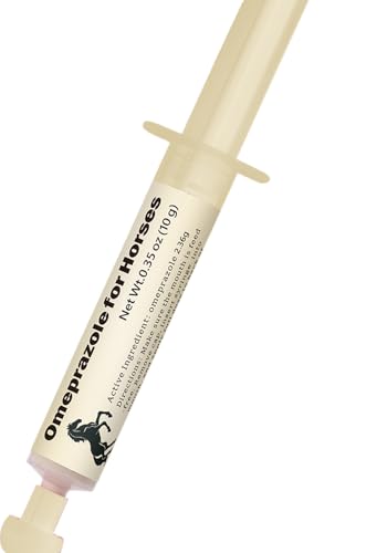Omeprazole for Horses | Omeprazole Oral Paste – Prevent Gastric Ulcers in Horses, Guard Stomach Health for Training, Racing, Showing, Trailering, andTraveling, 9.5 g