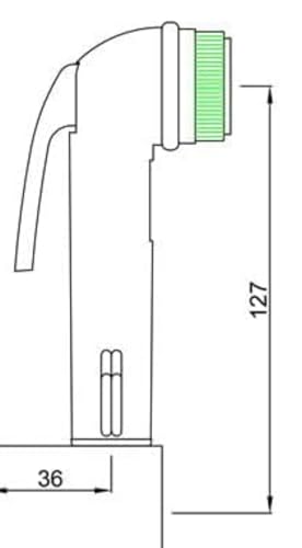 Image of Essco Abs Jetspray /Health Faucet Only, Universal in Any Tube, Easy to Handle Light Weight