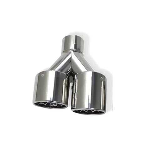 Embout silencieux pour corriger le style d'un pot usé via une double sortie 60-101mm gauche