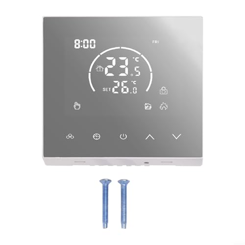 WIIYENA Panel de control programable de calefacción por suelo eléctrico con características de seguridad, calefacción de agua