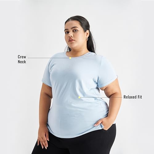 Image of Spirit Animal Plus Size Tshirts for Women | Casual Tshirts for Women | Tshirts for Women Workout, Gym, Running | Yoga Tshirt | Sweat Wicking Fabric | Relaxed Fit | Quick Dry