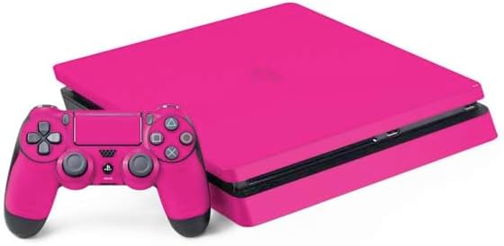 Skinit Decal Gaming Skin Compatible with PS4 Slim Bundle - HOT Pink Design