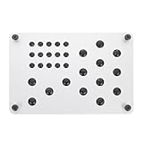 GANAZONO 車フロアプレートペダル 防水耐摩耗 車用ヒールパッド 滑り止めフットレストパッド ネジ付き簡単取付 汎用設計で多車種対応