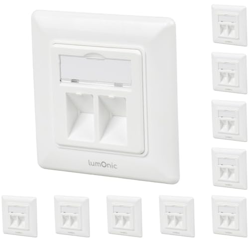 Cadre Keystone encastré plastique ABS lot de 10 support mural Standard 55 RJ45 HDMI USB