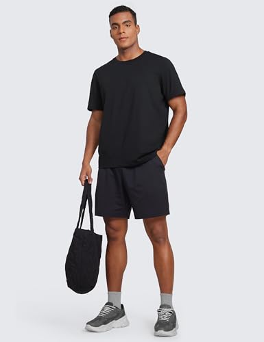 CRZ YOGA Cloud Jersey Mens Midweight Soft Short Sleeve Basic Casual Shirt Breathable Lounge Athletic T-Shirts3