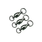 mustad easy snap  Mustad Kugellagerwirbel mit geschweißtem Ring Schwarz, 6/300lb