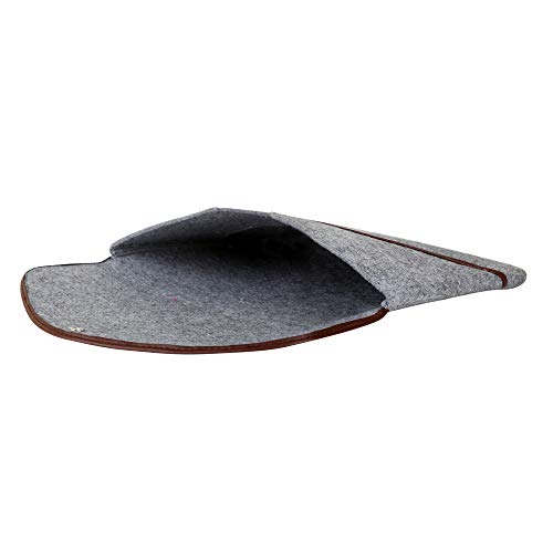 Image of OON 13 Inch Felt Laptop Sleeve Clingy Grey Outer Size 14.4 inch x 10.2 inch Easy to fit 13 inch Laptop Sleeve