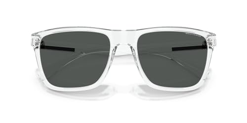 Image of Armani Exchange Man Sunglasses Matte Grey Frame, Orange Mirror Red Lenses, 61MM