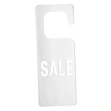 Installation facile : équipé de cordes de suspension, il est facile à suspendre et à installer rapidement, étiquette acrylique pour vêtements, étiquette de vêtements