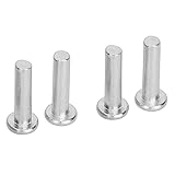 QANYEGN 20pcs GB867 M6 Solid Rivets, Flat Aluminum Rivets, Rivets Nuts Fastener for Household Industry(M6*30)