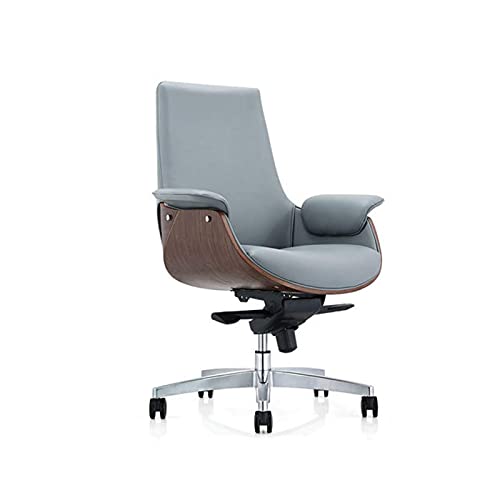 Chaises de direction pivotantes noires dossier moyen pour bureau