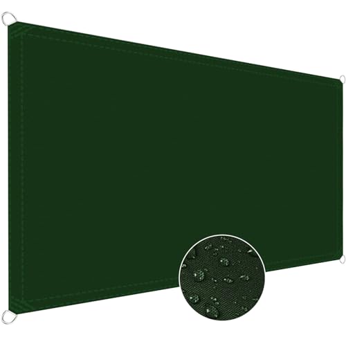 Voile d'ombrage pour balcon et activités de plein air vert foncé - 2