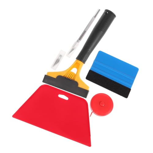 TINEASUR 1juego Kit De Herramientas para Aplicar Papel Tapiz y Film para Ventanas De Coche Incluye Rascador Cortador y Diseño Multifuncional y Corte Preciso