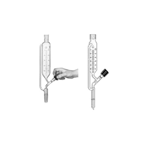 7298-10 Filtering Funnel, Graduated, 0-3 Pressure Equalizing, PTFE Needle Valve, 250 mL Capacity
