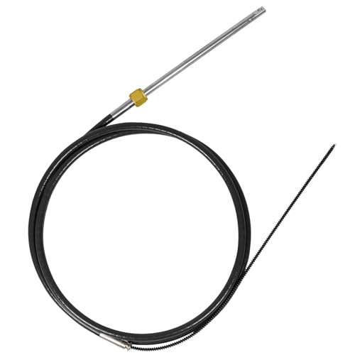 Boat Steering Cable 17 Feet Steering Cable Universal Rotary Replacement Steering Cable for Single Station Boat Compatible with Uflex M66X17 Seastar SSC6217 Teleflex 17' Steering Cable