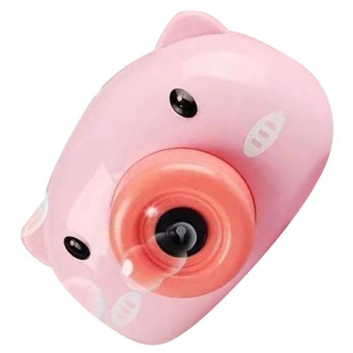 Dilwe Brinquedo da máquina da bolha da forma da câmara das crianças, bolha automática bonita ao ar livre do porco da banda desenhada que faz os presentes