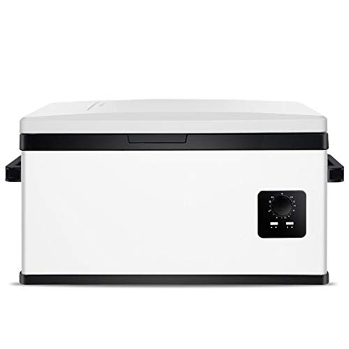 MCLJR Mini Fridge&Heater/Car Refrigerator/Compact Electric Cooler, 25-Liter, for Cars, Office, Picnics, Bbqs, Camping, Tailgates And Outdoors,White