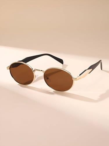 Image of IFLASH Trendy Oval Sunglasses for Women, Stylish Sun Glasses with UV400 Protection, Fashion Accessories Gift