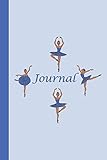  Journal: Ballerinas (Blue) 6x9 - DOT JOURNAL - Journal with dot grid paper - dotted pages with light grey dots (Ballerinas - Dot Journals)