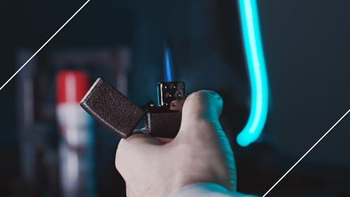 Zippo Gaseinsatz für Sturmfeuerzeuge - Schwarz - Single Flame Insert - Blaue Jetflamme - Nachfüllbar mit Butangas - Passt in alle klassischen Zippo-Gehäuse