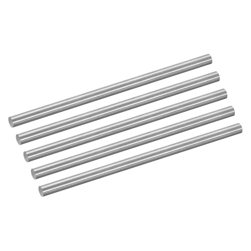uxcell 5Pcs GR5 Titanium Rod, Dia 5mm 0.19