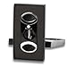 Mantello V-Cut Cigar Cutter Gloss Black in Gift Box