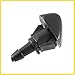 PARSKILO Front Car Windshield Washer Nozzle Wiper Spray Jet Fit for Honda Fit - Pack of 2 Black Benefit