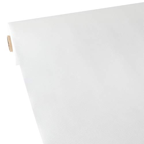 Papstar, Tischdecke, stoffähnlich, Vlies "soft selection" 40 m x 1,18 m weiss, #84196