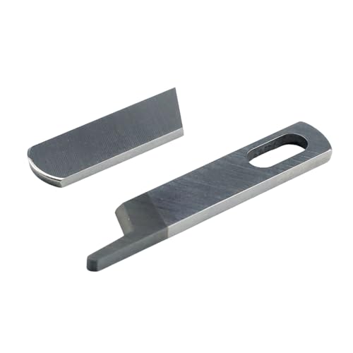 BLOOY - 412585 412749 Upper + Lower Blade Fit Singer 14U Series, PFAFF 756, Babylock BL202, BL302 Serger Sewing Machine Knife